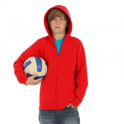 Plain Hooded  full-zip /kids B&C 280 GSM